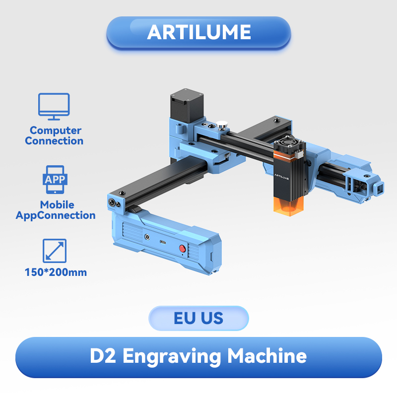 Industrial Laser Cutting Machine - Artilume D2 2.5/6W Foldable Laser Engraving