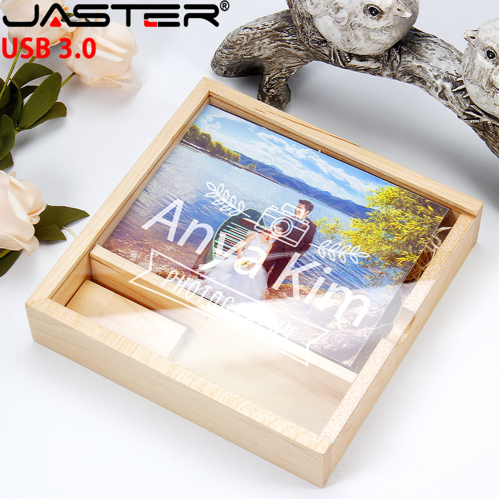 Industrial Laser Pen - JASTER Wooden Box USB Flash Drives