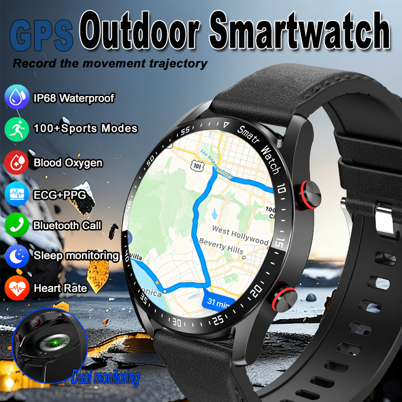 Industrial Laser Temperature Sensor - 2026 ECG+PPG Bluetooth Call Smart Watch