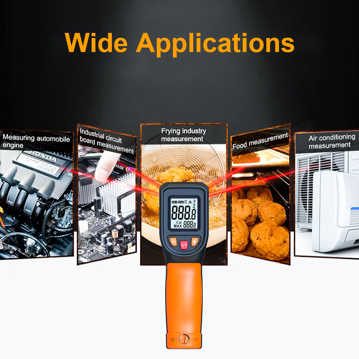 Digital Infrared Thermometer S - Industrial Laser Temperature Sensor 评论和价格