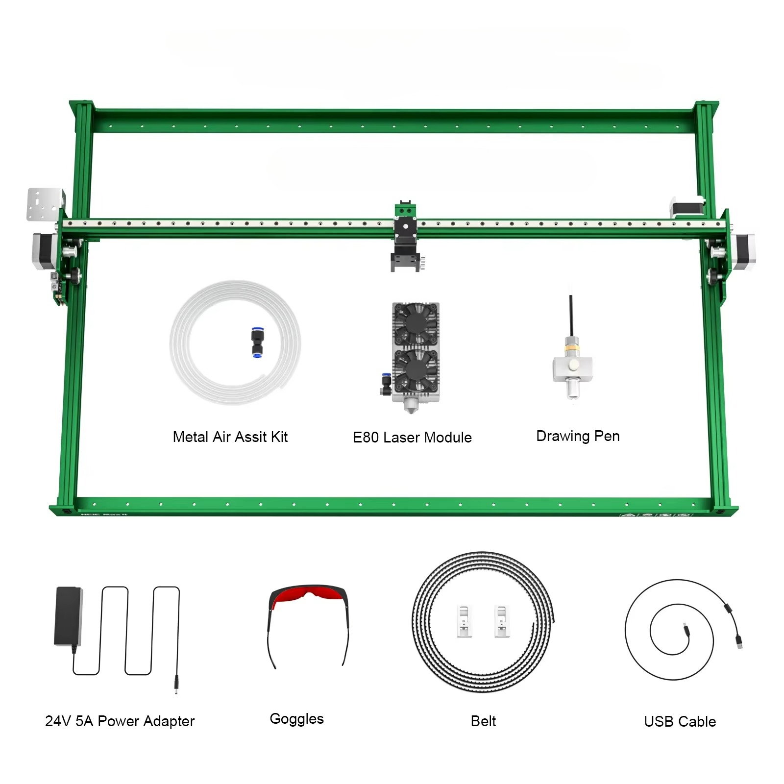 For Max 4 E80 High Power 4-Axi - Industrial Laser Engraver For Wood 评论和价格