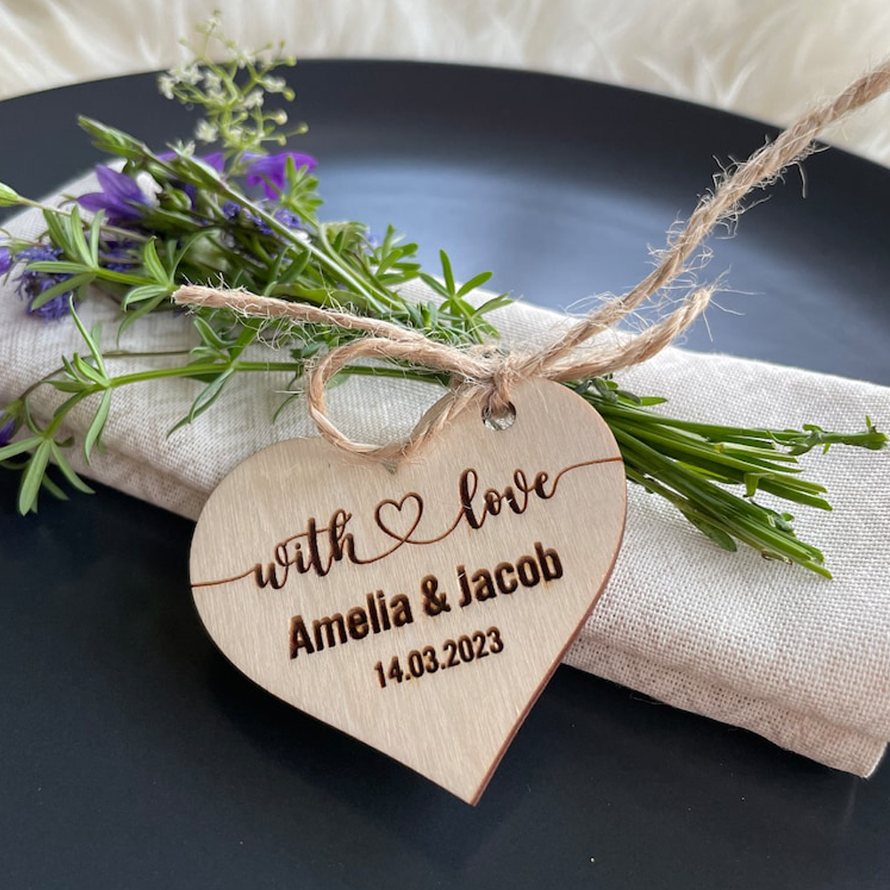 Custom engraved wood hearts Pe - Industrial Laser Table 评论和价格