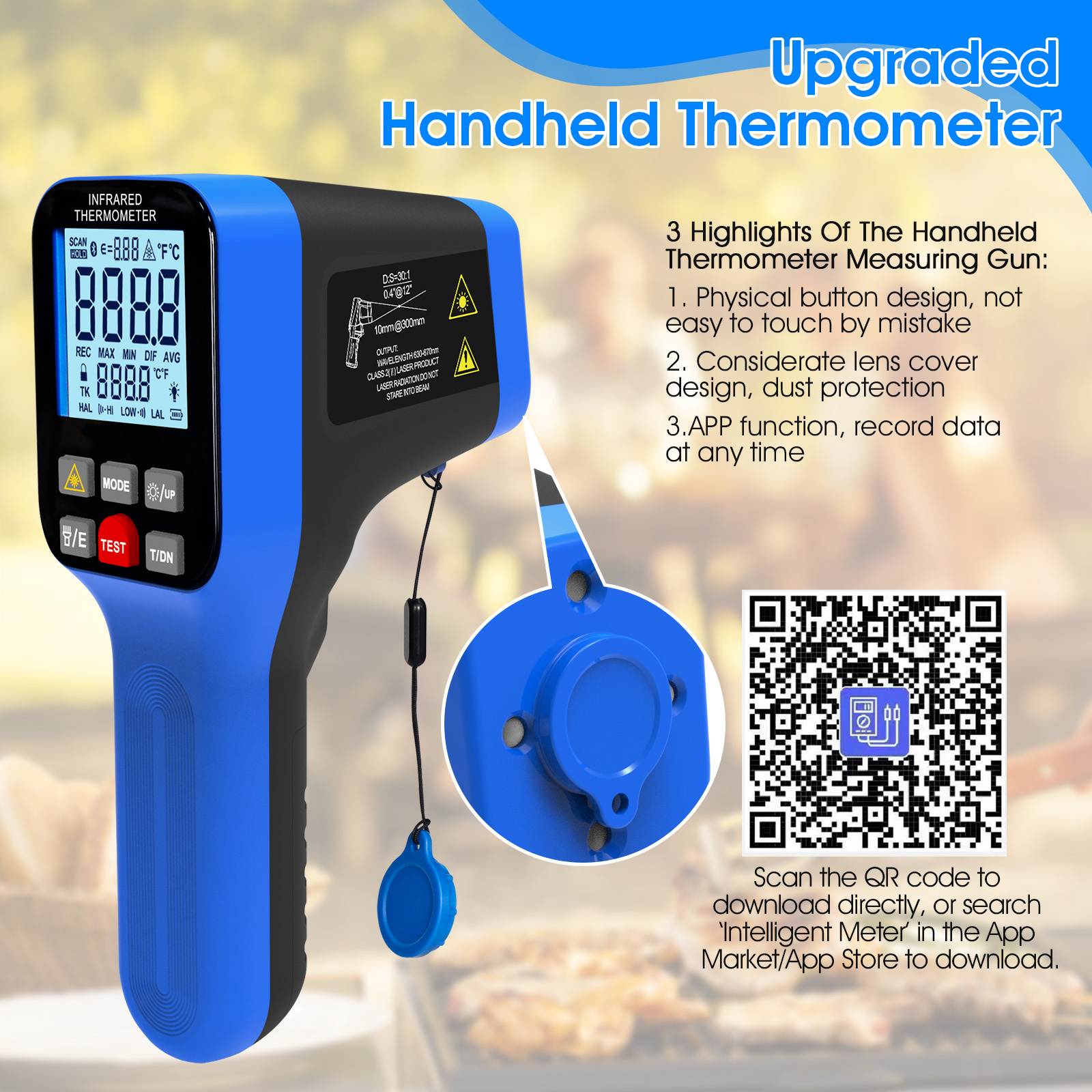 1600B-APP Infrared Thermometer - Industrial Laser Temperature Sensor 评论和价格