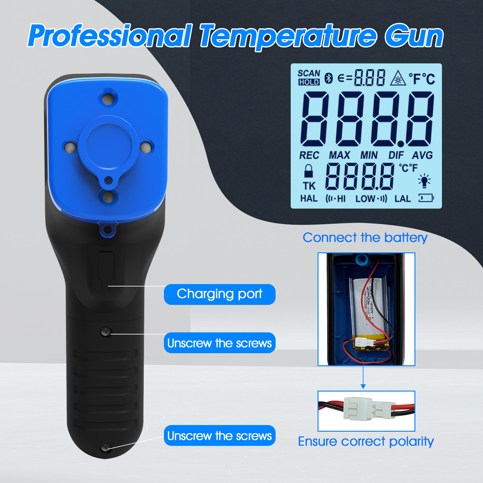 1600B-APP Infrared Thermometer - Industrial Laser Temperature Sensor 评论和价格