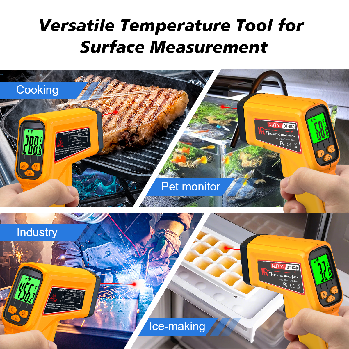 NJTY Infrared Thermometer Lase - Industrial Laser Temperature Sensor 评论和价格