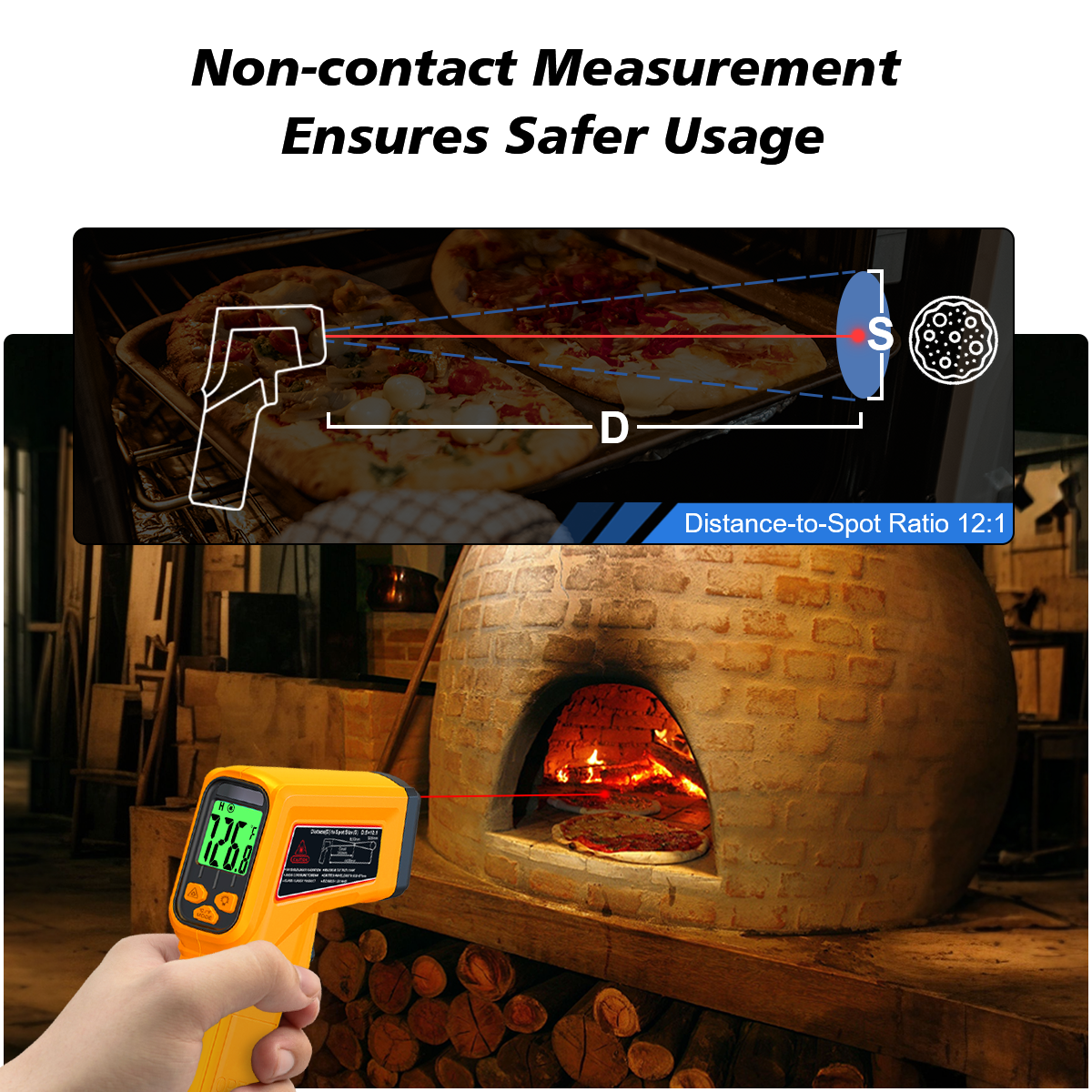NJTY Infrared Thermometer Lase - Industrial Laser Temperature Sensor 评论和价格