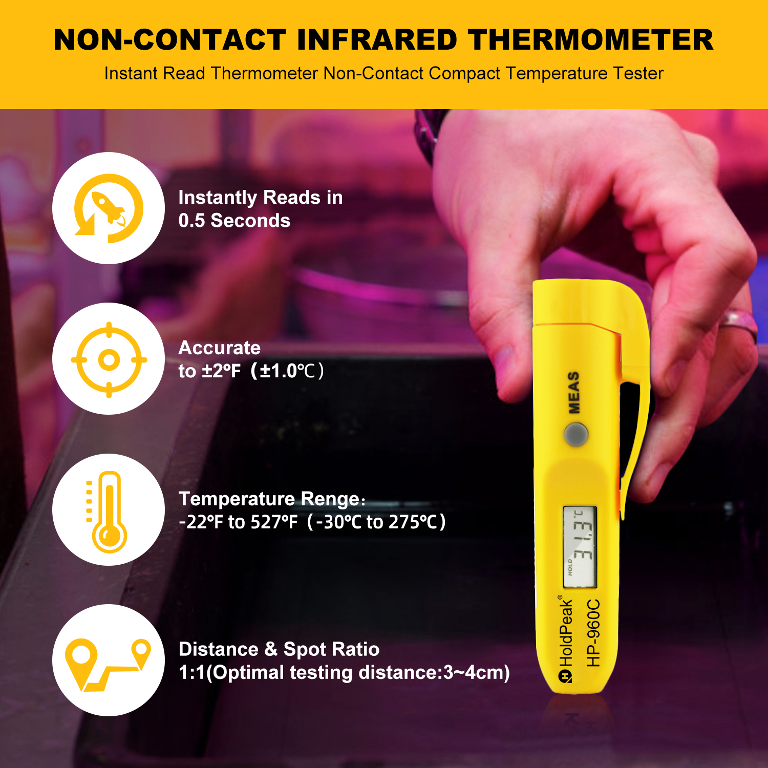 HoldPeak-Portable Digital Non- - Industrial Laser Pen 评论和价格