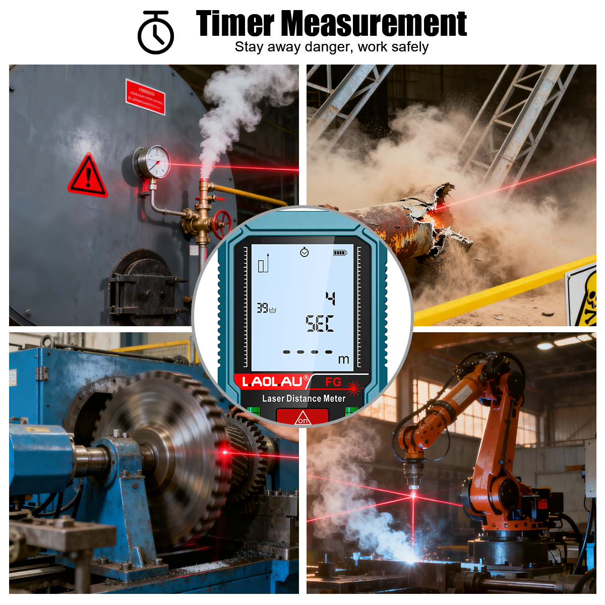 Laser Meter Digital Tape Timer - Industrial Laser Training 评论和价格