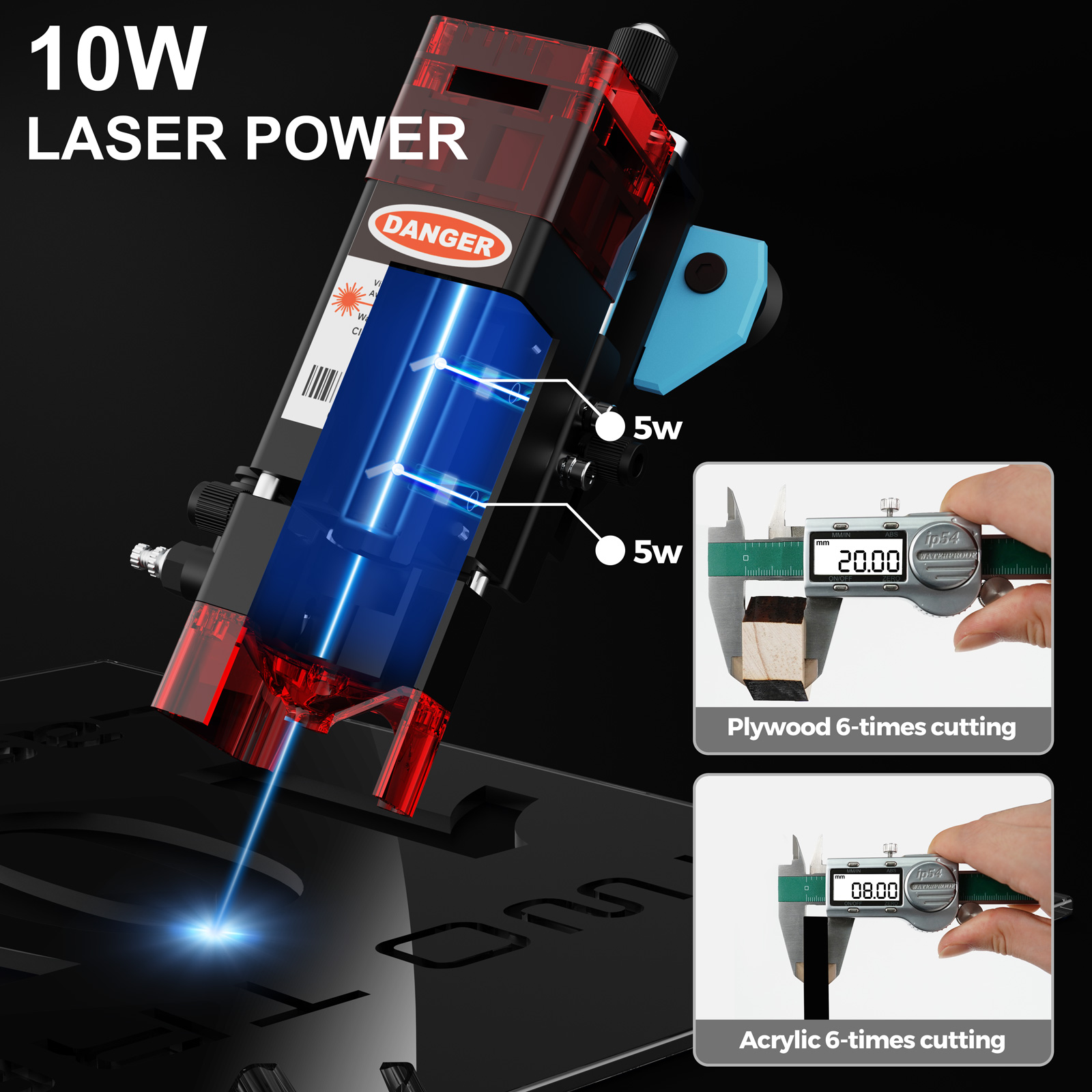 TwoTrees TTS-10 Pro 80W Laser  - Industrial Laser Printing Machine 评论和价格
