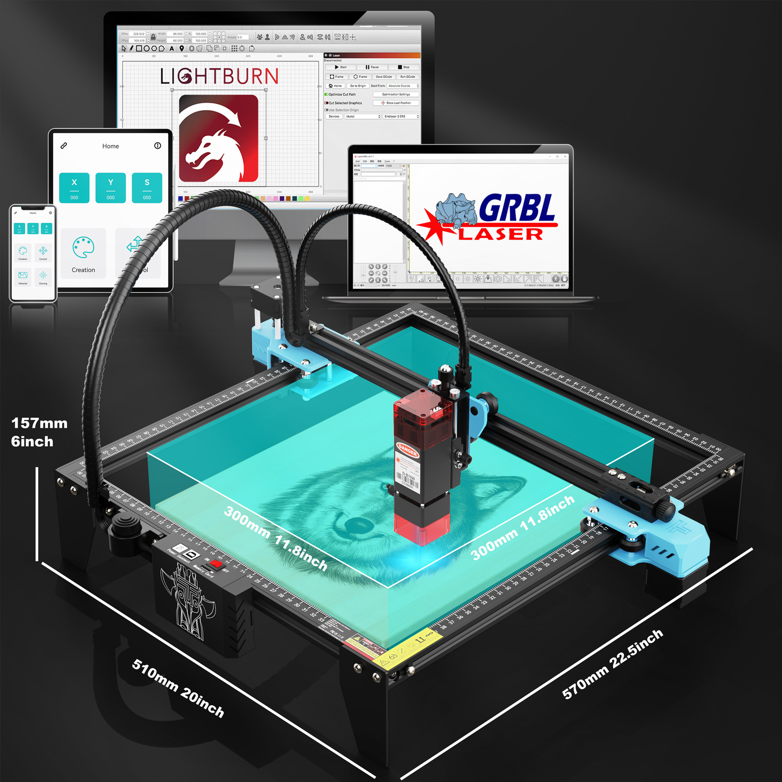TwoTrees TTS-10 Pro 80W Laser  - Industrial Laser Printing Machine 评论和价格