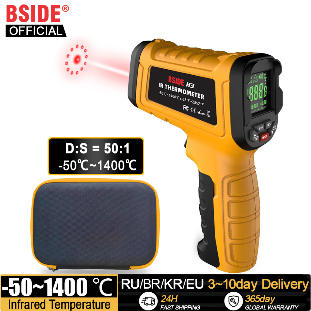 BSIDE -50~1400C Infrared Therm - Industrial Laser Temperature Sensor 评论和价格
