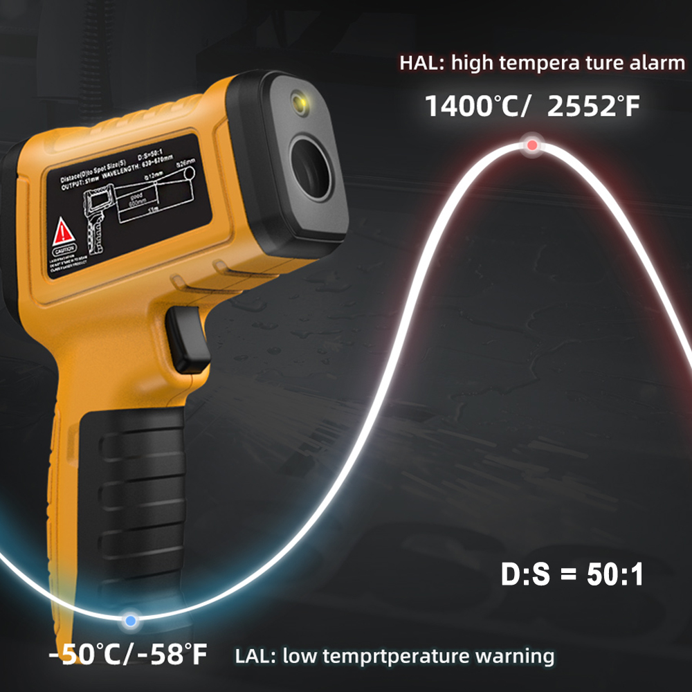 BSIDE -50~1400C Infrared Therm - Industrial Laser Temperature Sensor 评论和价格