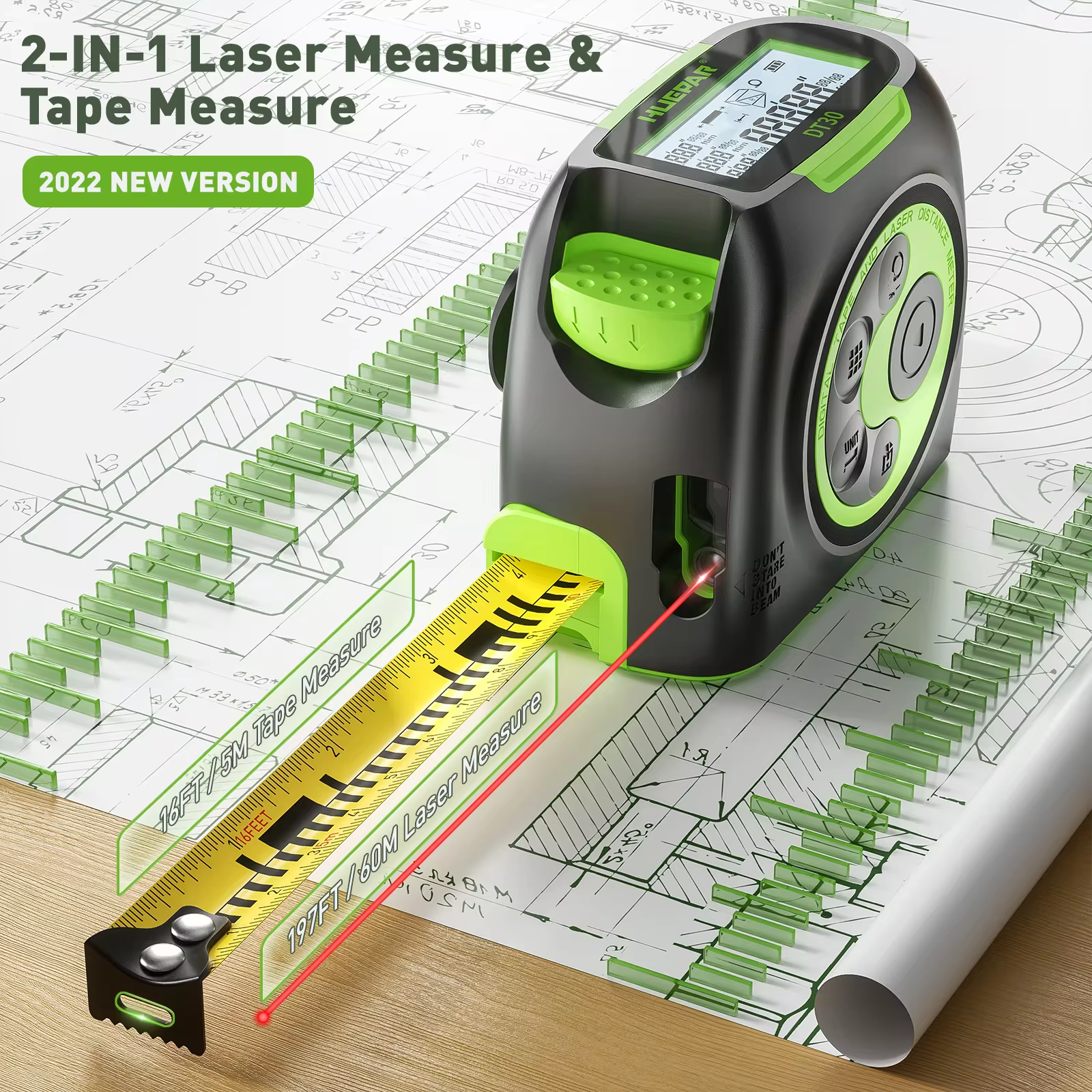 Huepar Digital 60M 197ft Laser - Industrial Laser Training 评论和价格