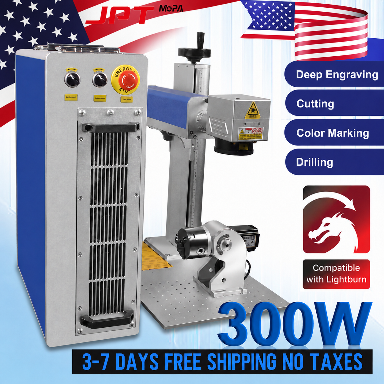 JPT Mopa Laser Marking Machine - Industrial Laser Cutting Machine 评论和价格