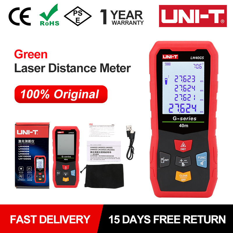 UNI-T 40m Green Laser Distance - Industrial Laser Training 评论和价格