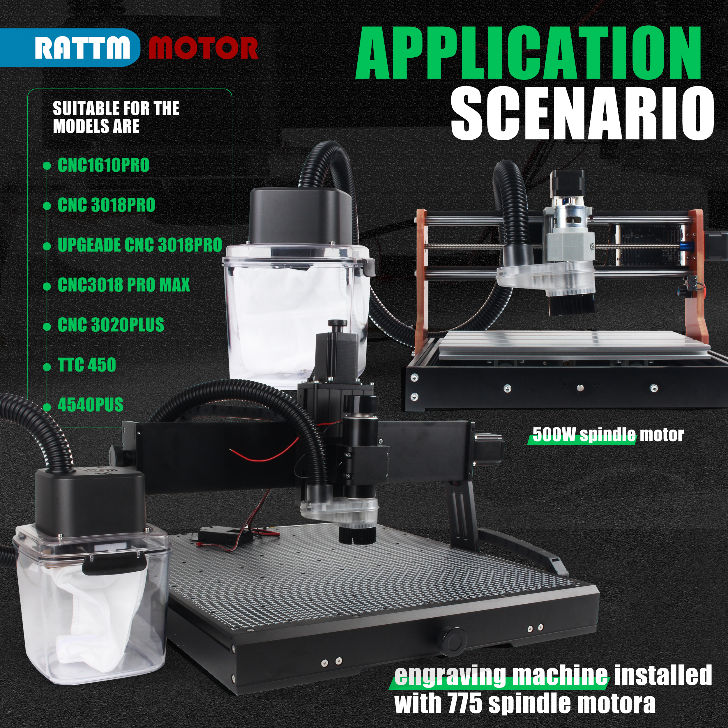 CNC Vacuum Cleaner Monster M1  - Dust Shoe Cnc 评论和价格