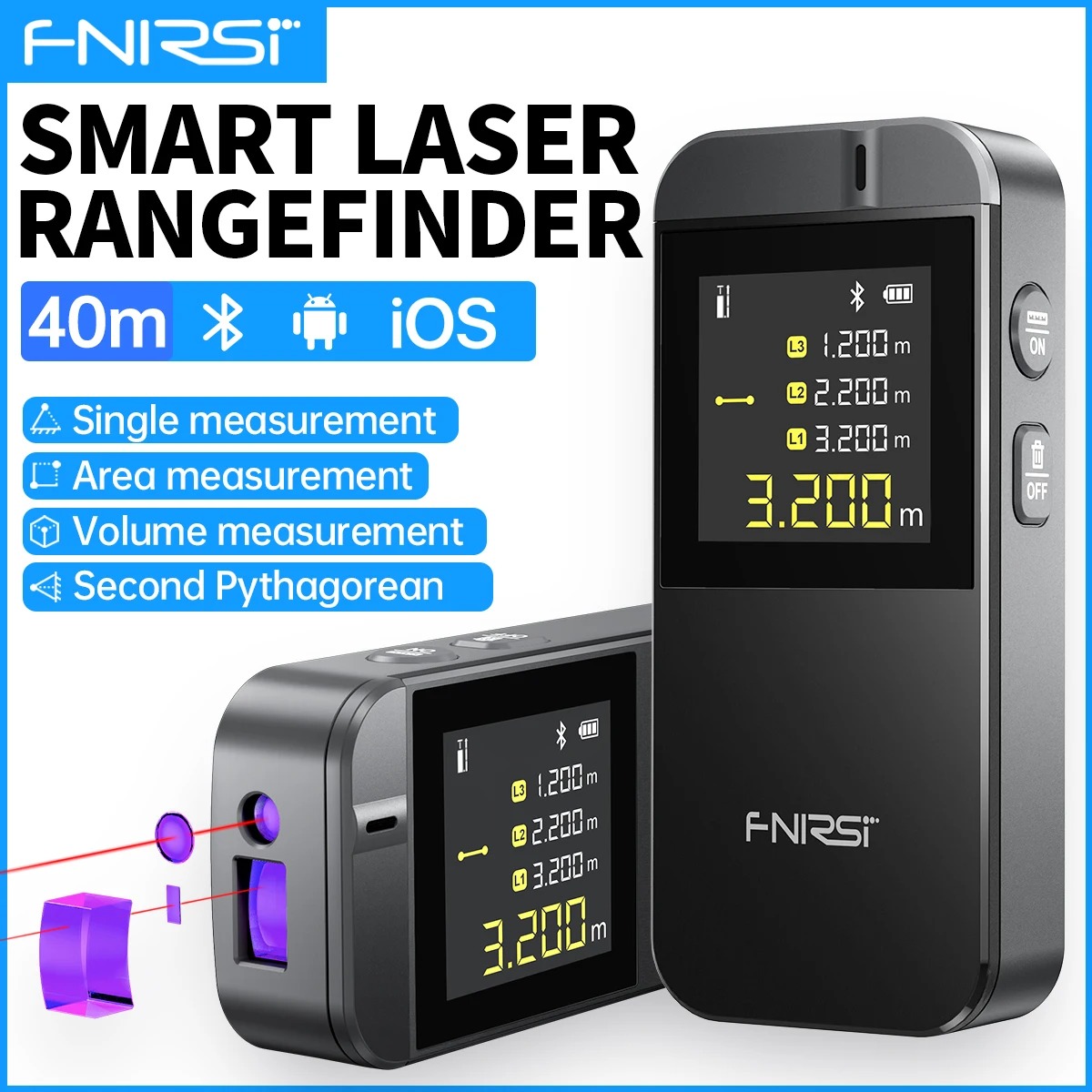 FNIRSI IR40 Digital Laser Tape - Industrial Laser Training 评论和价格