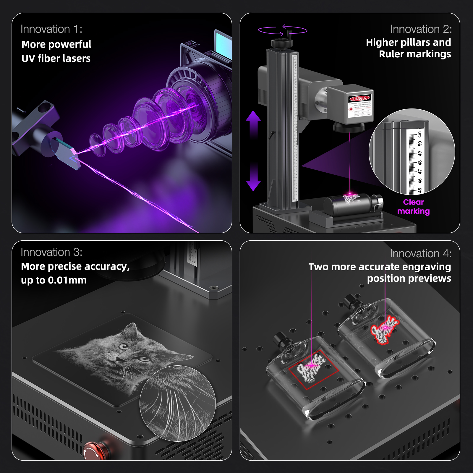 DAJA UV Laser Marking Machine  - Industrial Laser Engraver For Wood 评论和价格