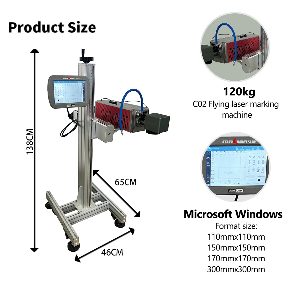 Versatile CO2 Flying Laser Mar - Industrial Laser Printing Machine 评论和价格