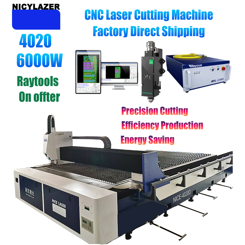 NICYLAZER CNC 6000W 4020 Fiber - Industrial Laser Cutter For Metal 评论和价格