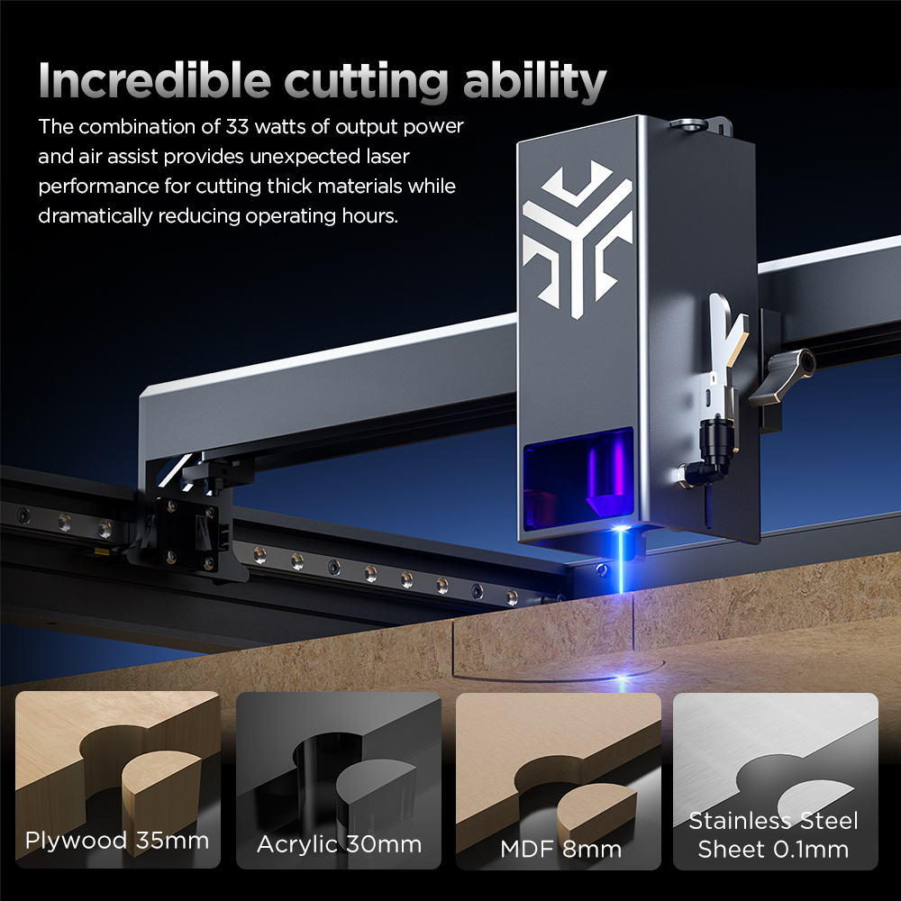 ACMER P2 Laser Engraver 33W 20 - Industrial Laser Cutting Machine 评论和价格