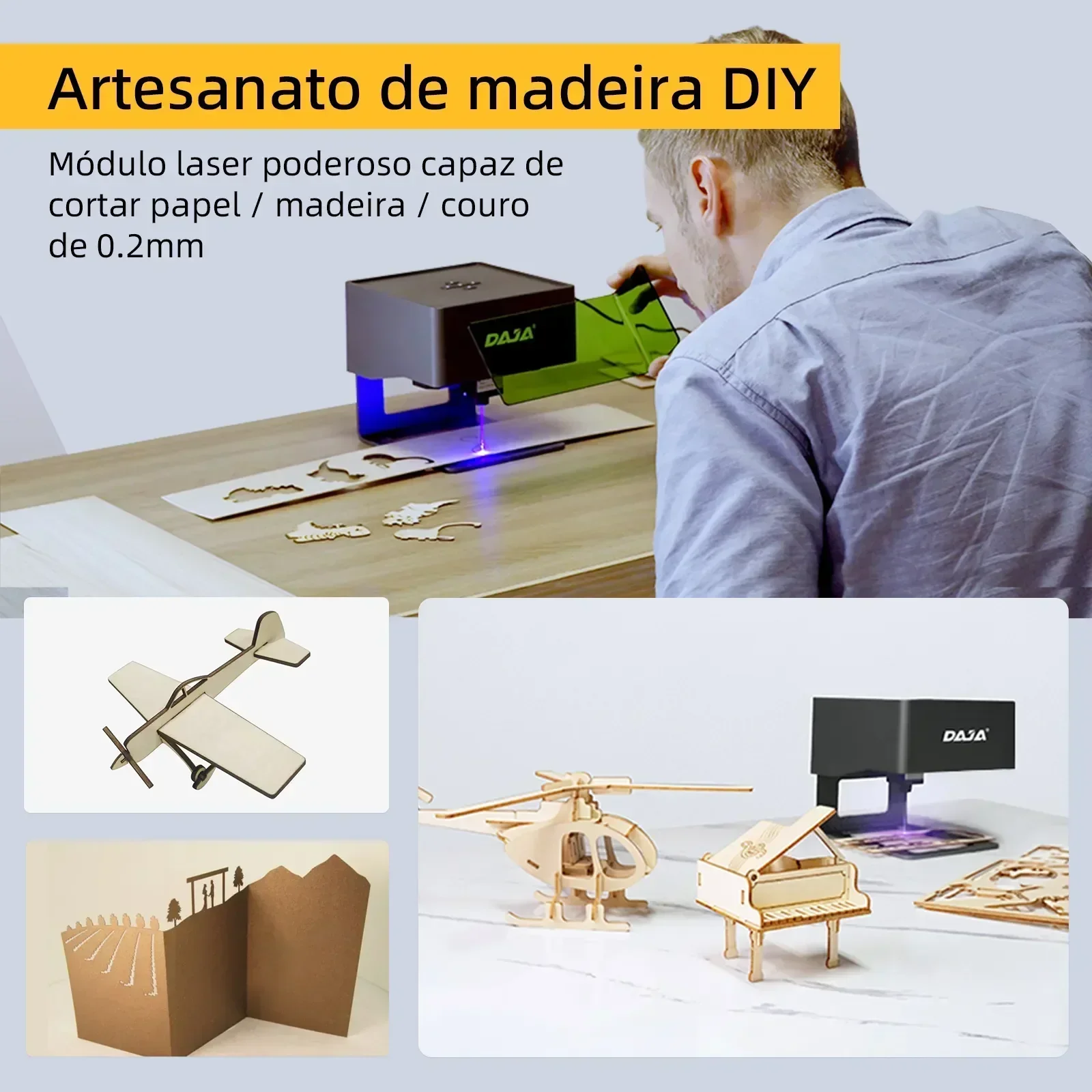 DAJA Laser Engraver CNC DIY DJ - Industrial Laser Printing Machine 评论和价格