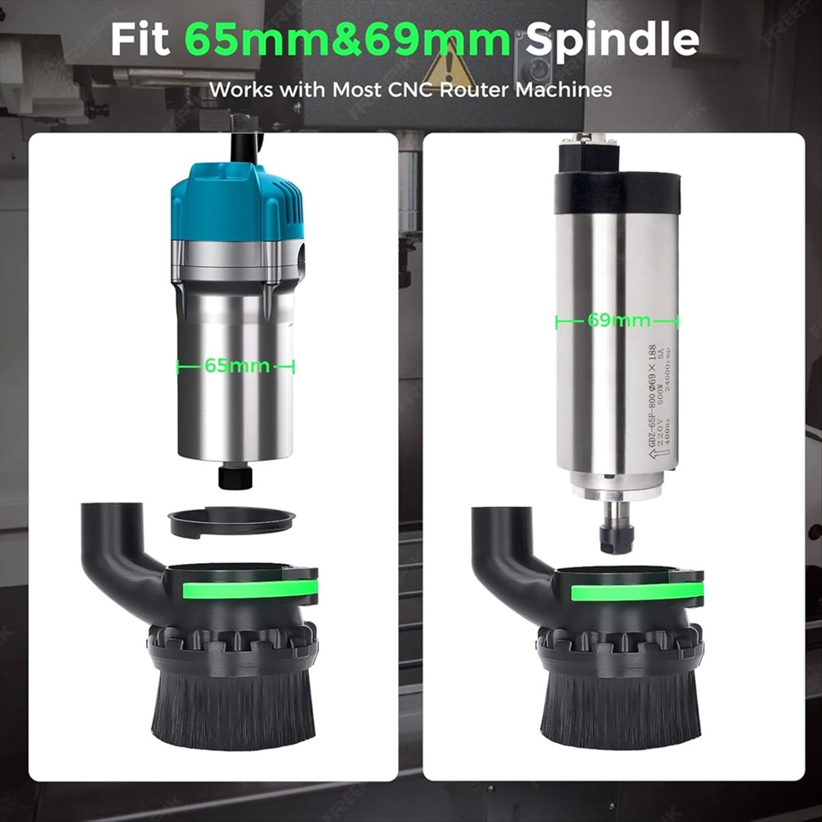 AS507 HAPPY^65mm & 69mm Diamet - Dust Shoe Cnc 评论和价格